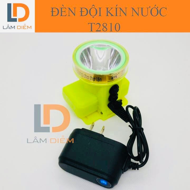 Đèn pin đội pin sạc chông nước lặn sâu 20m t2806 - 2808 - 2810