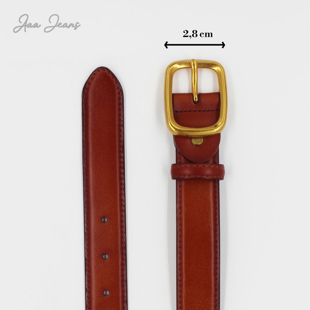 Thắt Lưng Nữ Da Thật Phong Cách Hiện Đại Bản Rộng 2.8cm Aaa Jeans