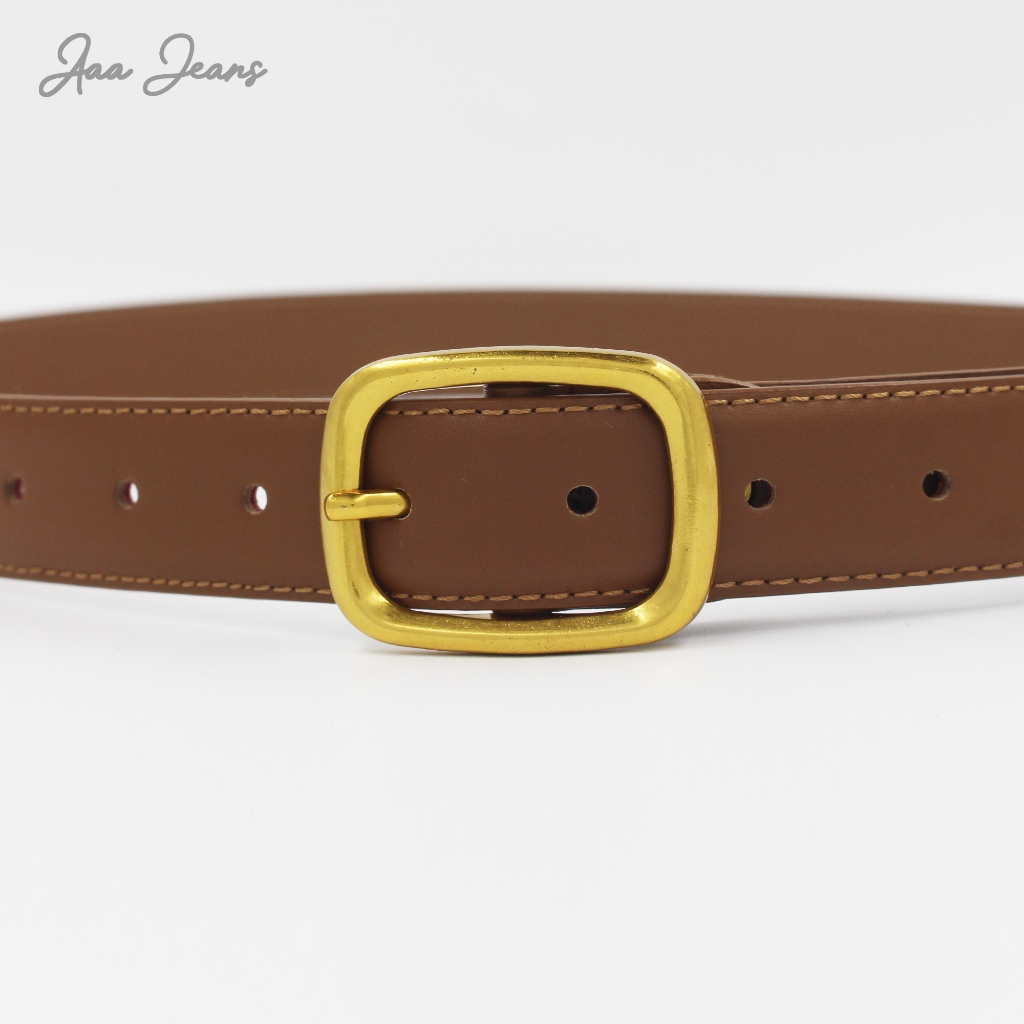 Thắt Lưng Nữ Da Thật Phong Cách Hiện Đại Bản Rộng 2.8cm Aaa Jeans