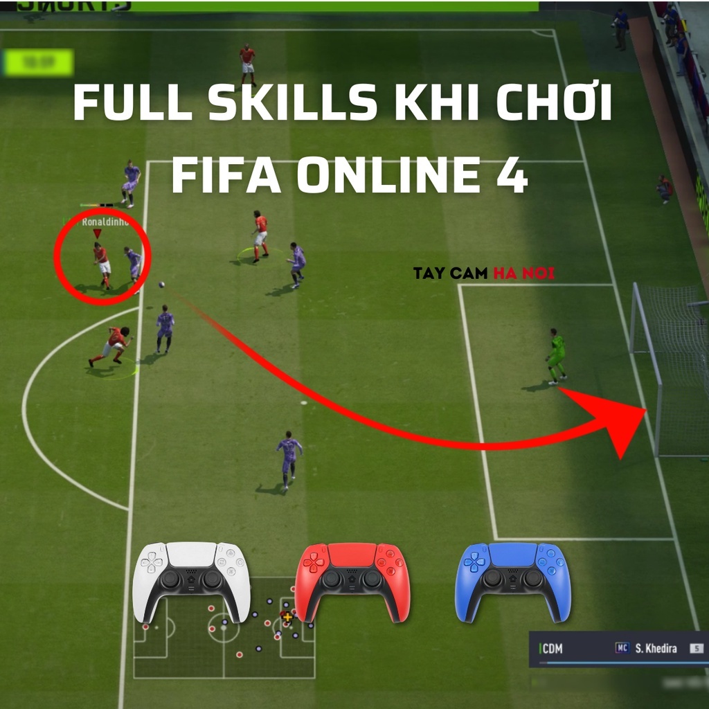 Tay cầm chơi game Vermilion S820, Tay cầm chơi game fifa online 4 full box có rung, Tay chơi game tốt hơn Tay cầm ps4