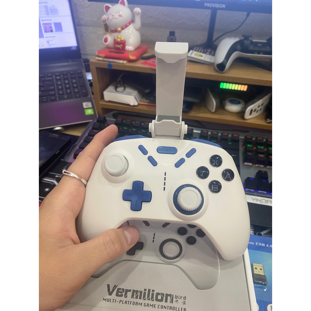 Tay cầm chơi game Vermilion S820, Tay cầm chơi game fifa online 4 full box có rung, Tay chơi game tốt hơn Tay cầm ps4