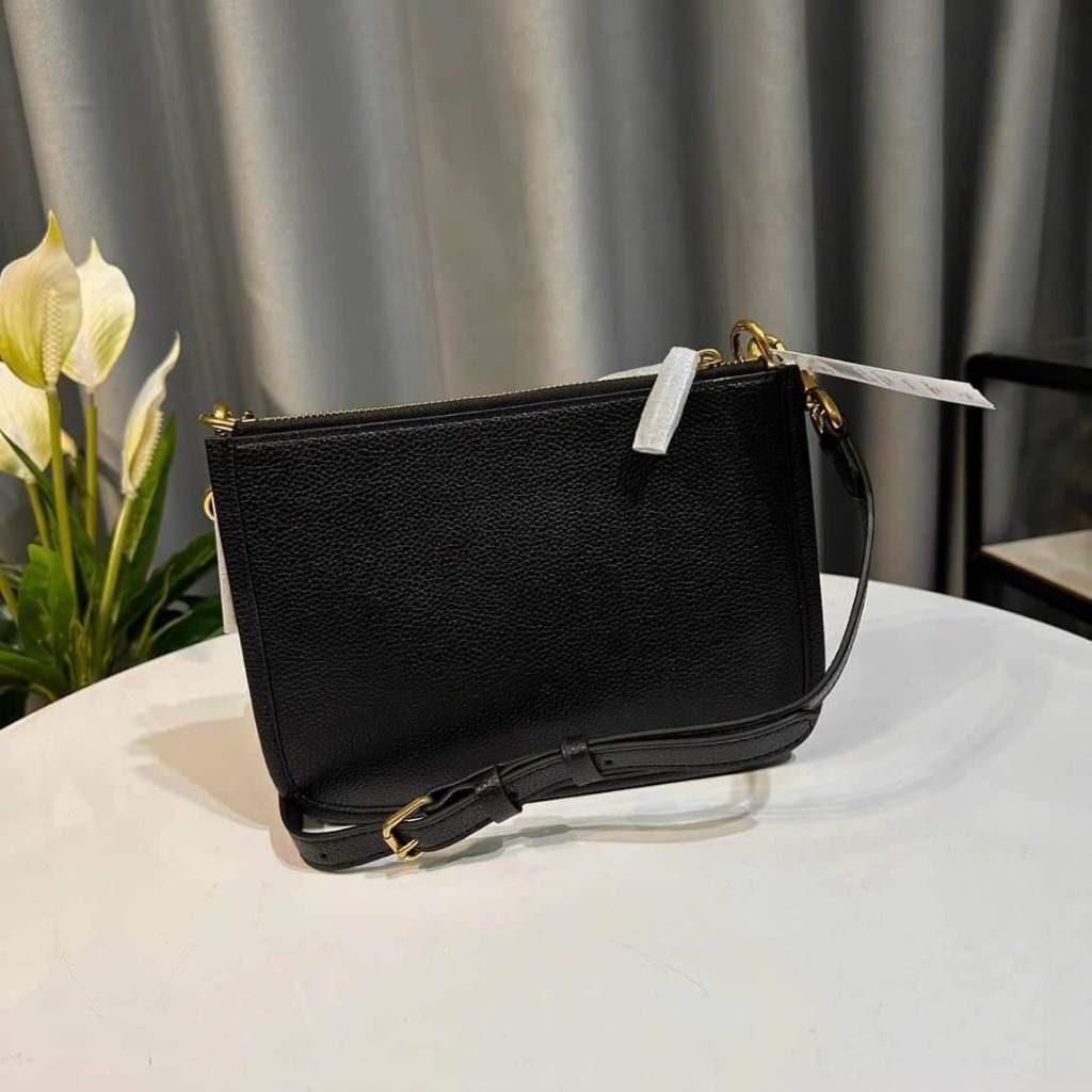Túi Coach Slim Turnlock Crossbody Size 22.5x16cm - Màu Đen
