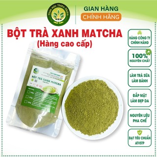 [500 gram] Bột trà xanh matcha Lâm Đồng nguyên chất 100%, làm bánh, pha đồ uống, đắp mặt, trắng da I Store 24h