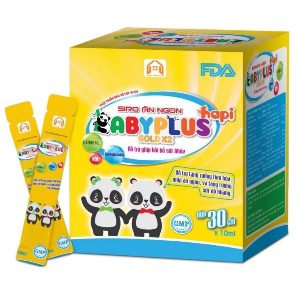 Siro ăn ngon Baby Plus Hộp 30 gói nguyên mã