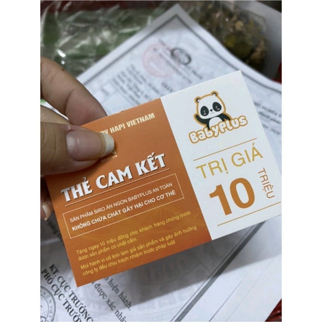 Siro ăn ngon Baby Plus Hộp 30 gói nguyên mã