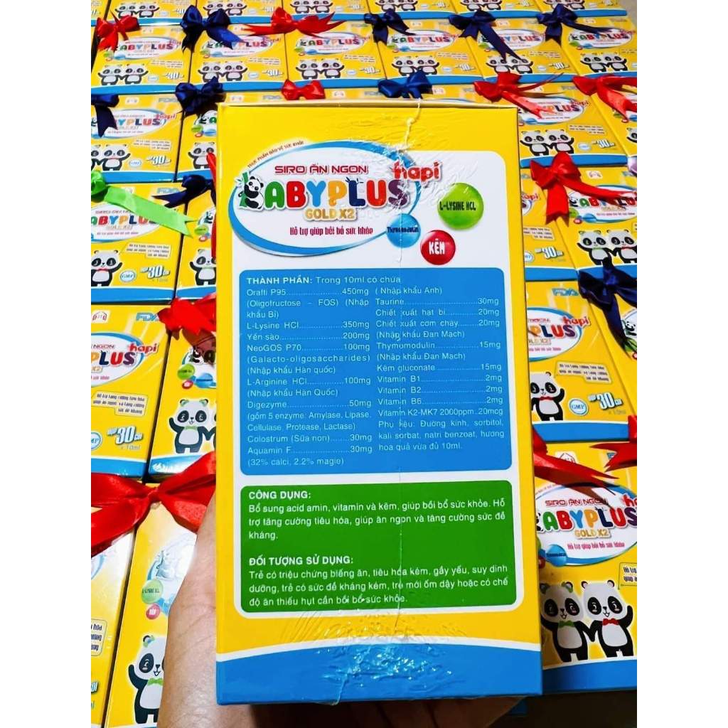 Siro ăn ngon Baby Plus Hộp 30 gói nguyên mã