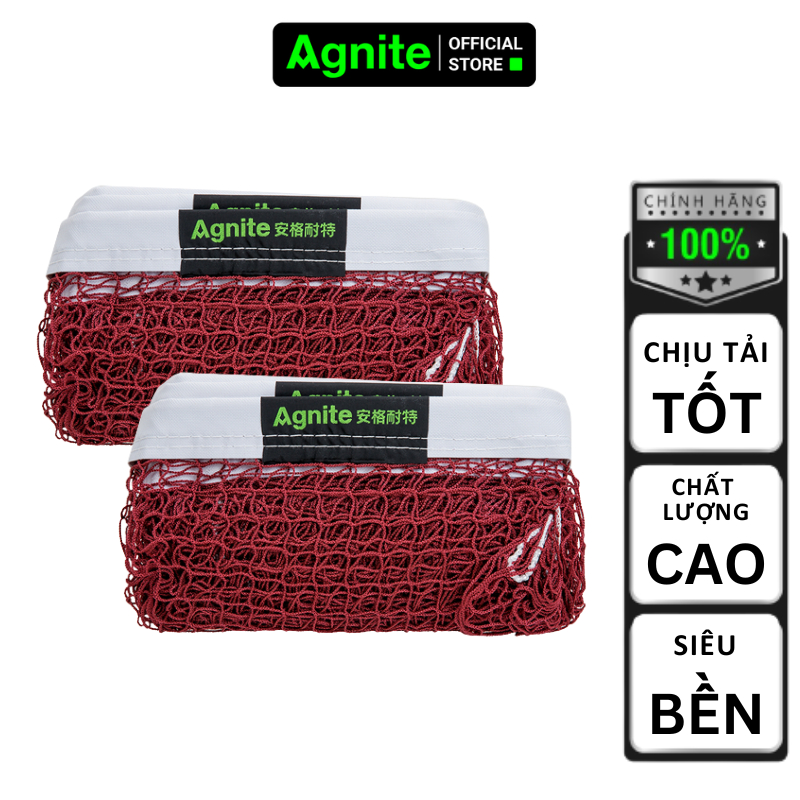 Lưới cầu lông chuyên nghiệp giá rẻ siêu bền Agnite tập luyện đánh cầu lông - kích thước 76*610cm - F1314