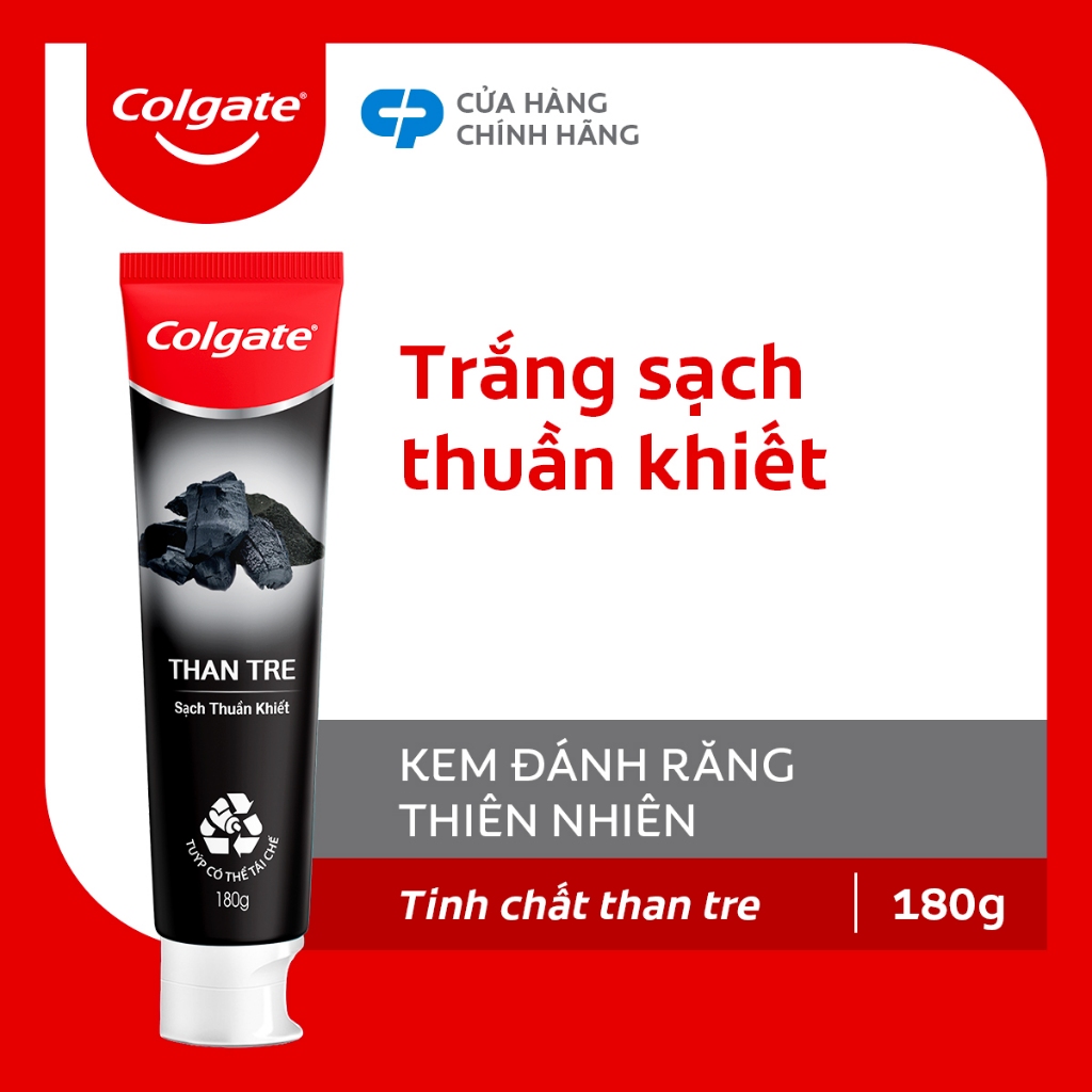 Bộ đôi Nước súc miệng Colgate trắng răng Optic White 500ml và Kem đánh răng Colgate Than Tre và Bạc hà 180g