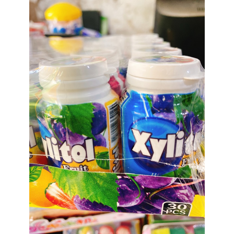 Sỉ khay 30 lọ kẹo cao su xylitol trái cây