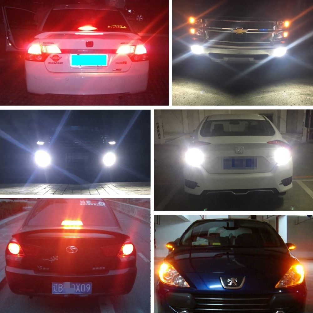 1 bóng Đèn 1156 BA15S BAU15S 1157 BAY15D LED 12smd 3030 cho Đèn Phanh Đèn Hậu Đèn Lùi Daylight ô tô xe máy