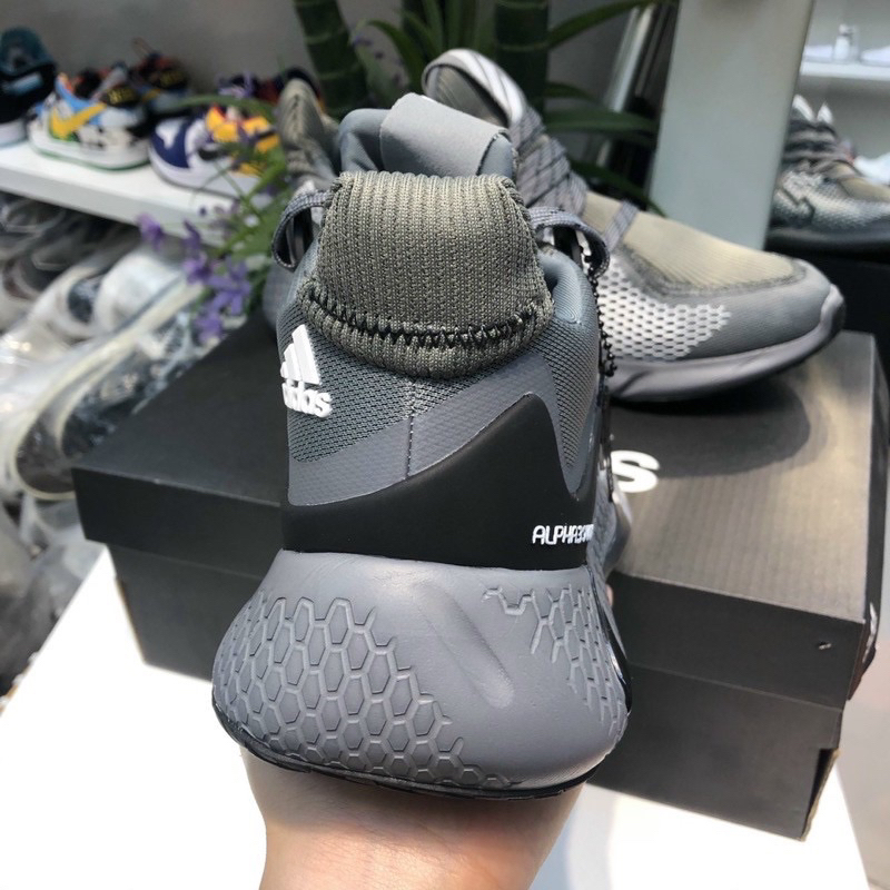 Giày Thể Thao Alphabounce Xám Đen 2020