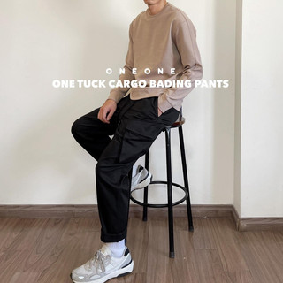 Quần khaki cotton One tuck cargo bading pants 7996