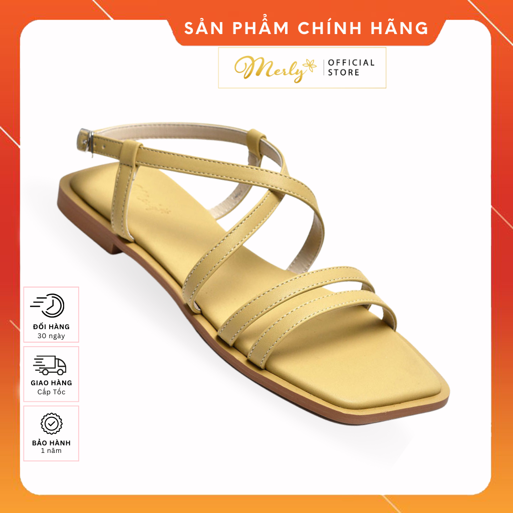 Giày Sandal Dây Mảnh Merly 1467, Giày Xăng Đan Dây Quai Ngang