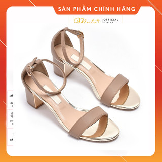 [Form To Đặt Lùi 1 Size] Giày Sandal Quai Ngang 5cm Merly 1208, Giày Đi Với Áo Dài, Giày Sandals Nữ, Giày Nữ Hàng Hiệu