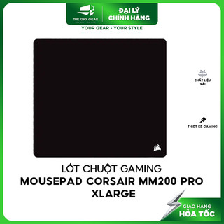 Bàn di chuột máy tính - corsair mm200 pro xlarge- 450x 400x 6mm - hàng chính hãng | hỏa tốc hcm