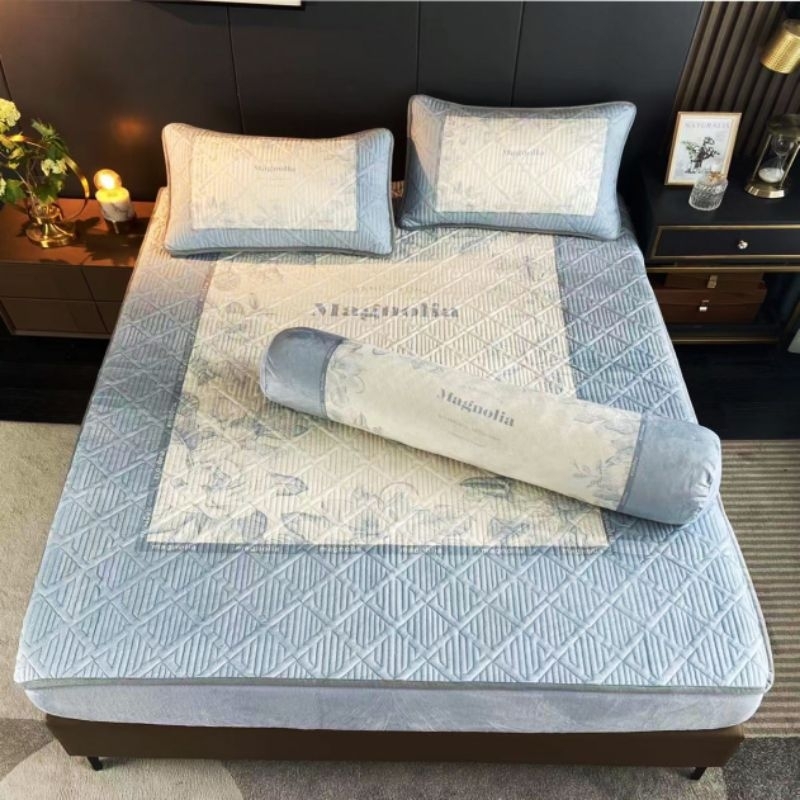 Set Ga Gối Nỉ Nhung siêu đẹp,thiết kế vải nhung lì cao cấp mềm mại