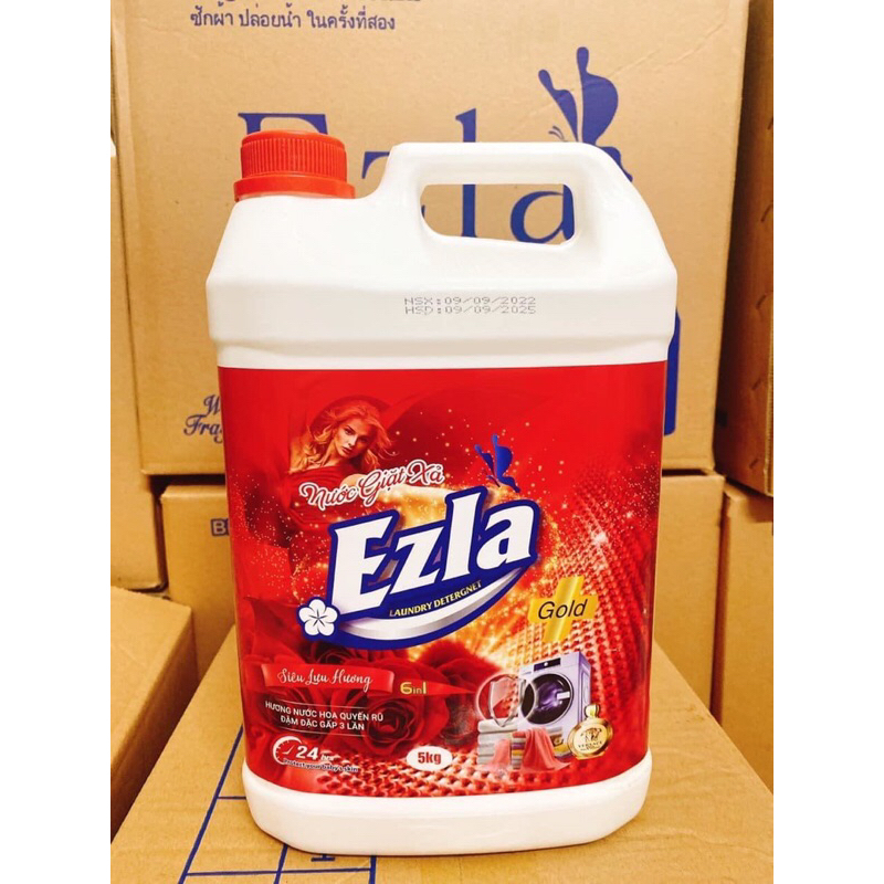 Nước giặt xả Ezla  Nước giặt xả đậm đặc 2 trong 1 dùng cho trẻ sơ sinh, lưu hương lâu