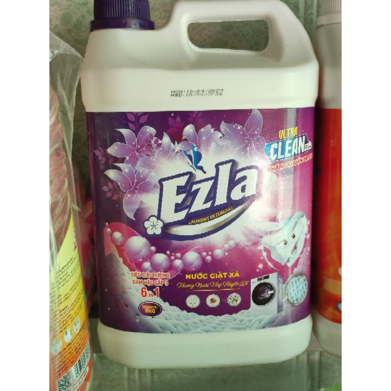 Nước giặt xả Ezla  Nước giặt xả đậm đặc 2 trong 1 dùng cho trẻ sơ sinh, lưu hương lâu