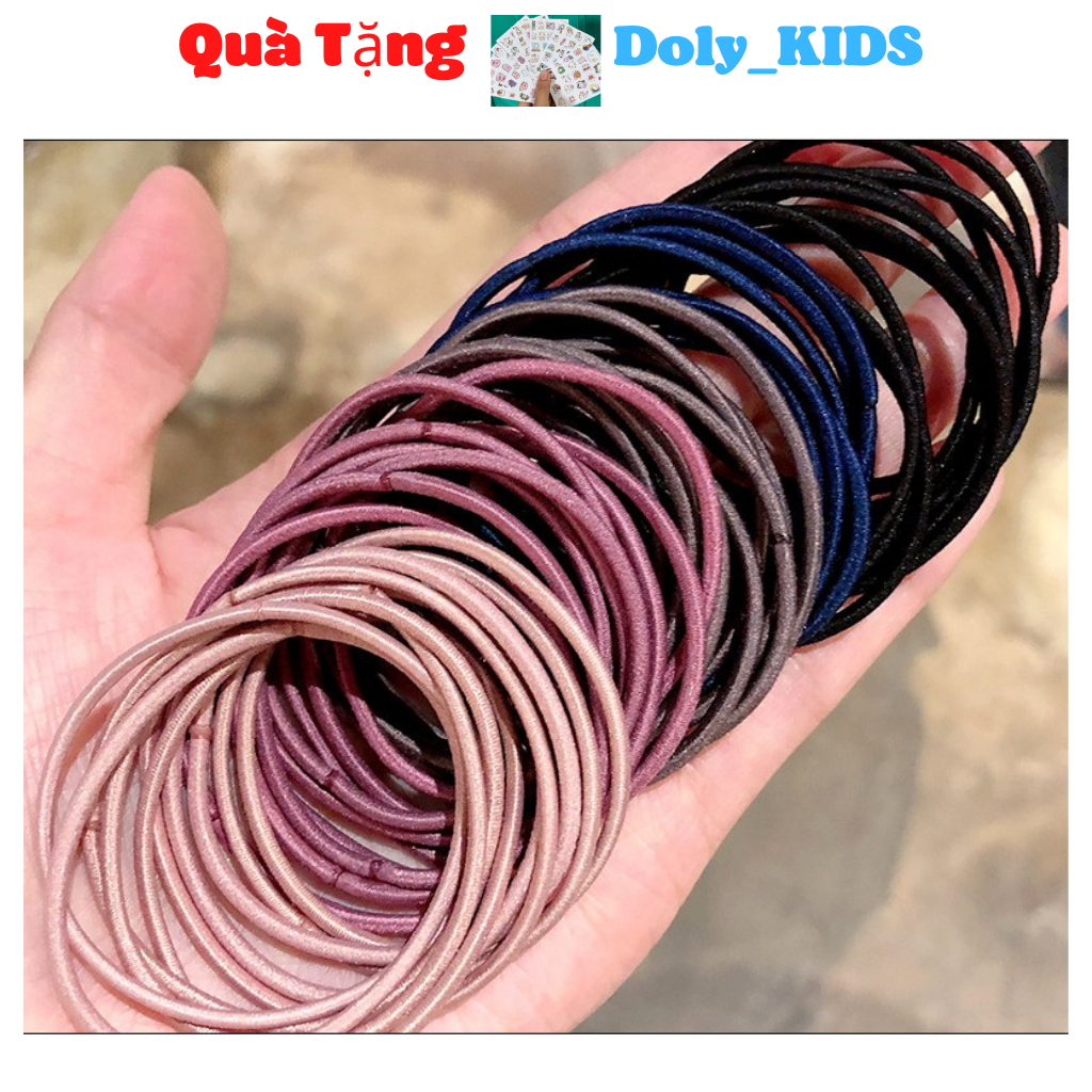Chun buộc tóc sét 100 chiếc