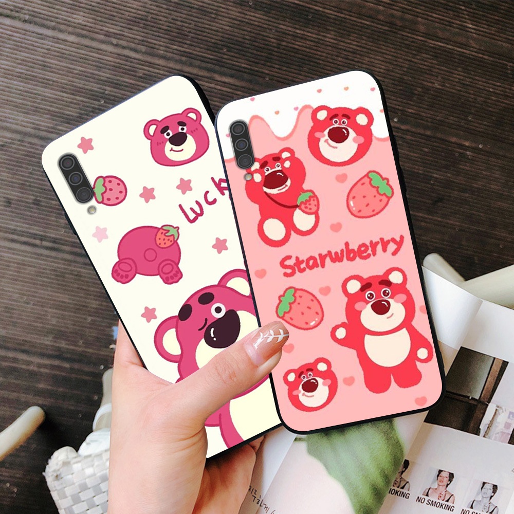 Ốp lưng Samsung a30s / ss a50 / ss a50s / ss a70 in hình gấu dâu siêu cute