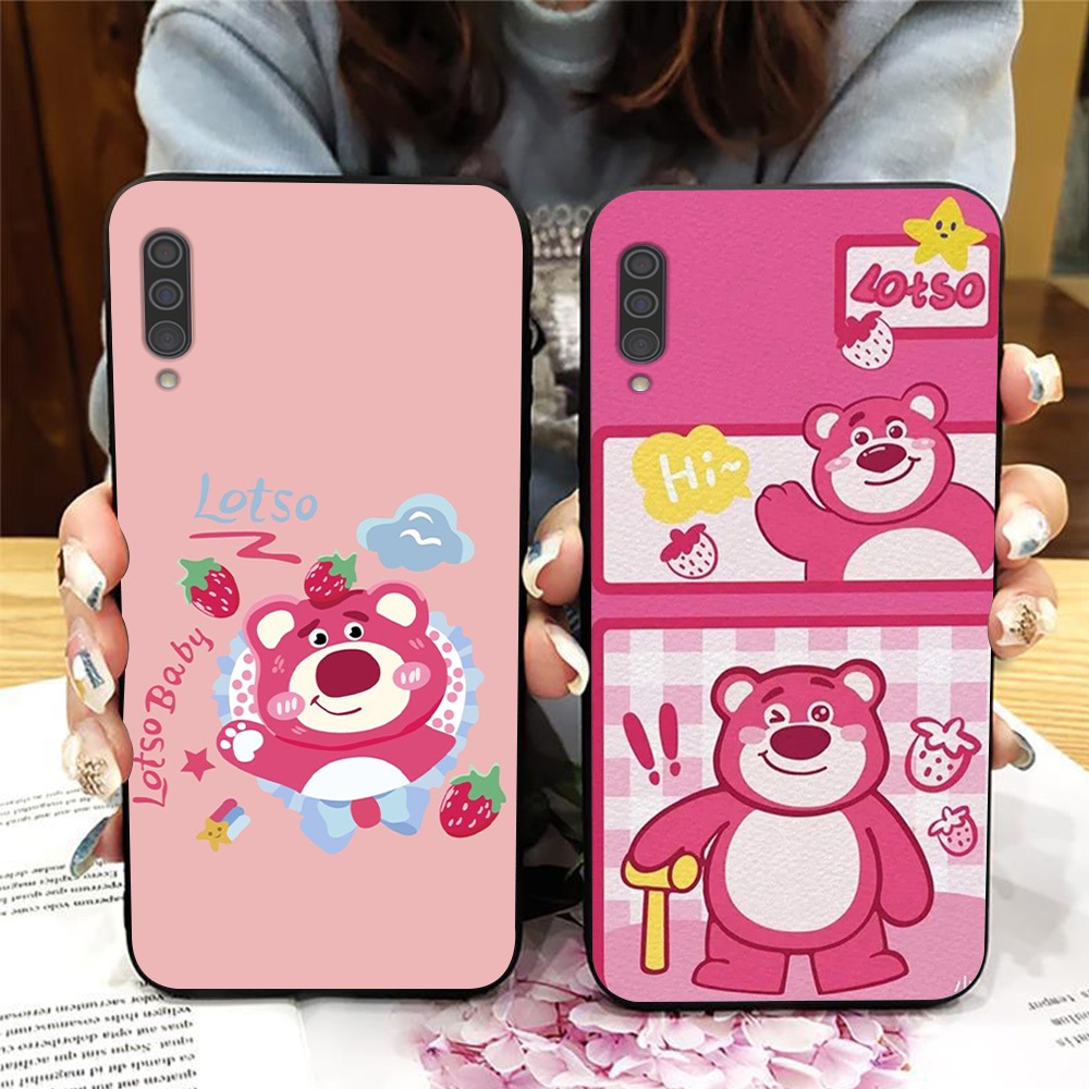 Ốp lưng Samsung a30s / ss a50 / ss a50s / ss a70 in hình gấu dâu siêu cute