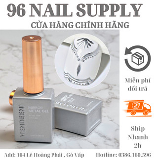 Sơn Gel Tráng Gương Bạc Inox Vendeeni 15ml