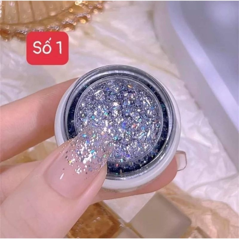 Gel Nhũ Nail Vẽ Móng Siêu Sáng, Gel Nhũ Viền Đặc Trang Trí Móng