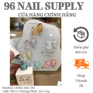 Set Sơn Nhũ Cát 6 Chai Tặng Kèm Bảng Màu