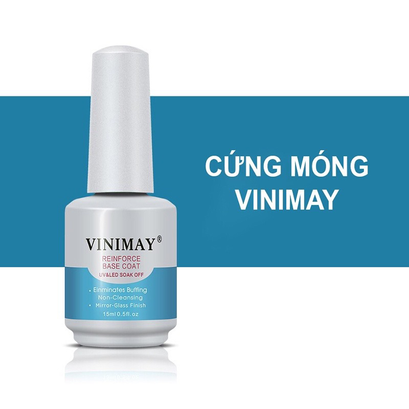 Sơn base top Vinimay, Sơn gel liên kết, sơn bóng 15ml