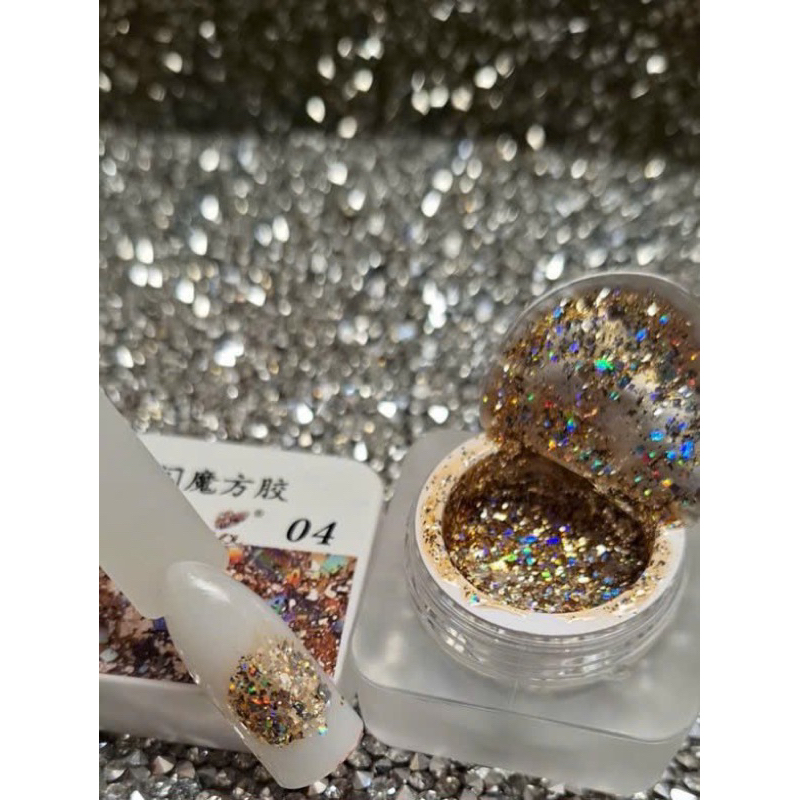 Gel nhũ , gel kim tuyến nail , gel khổng tước galaxy 8g