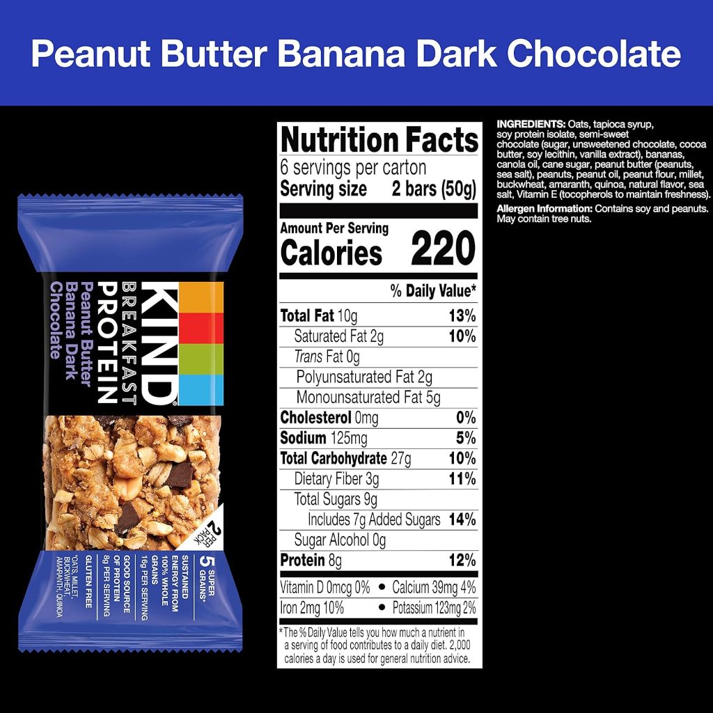 Breakfast Protein Bar đến từ KIND - công ty bánh dinh dưỡng lớn nhất thế giới : Hộp 12 thanh