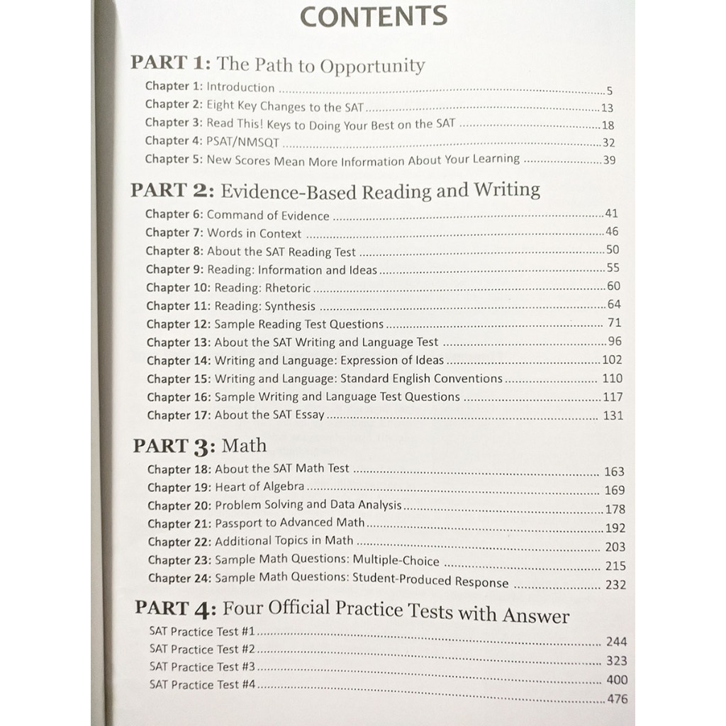 Sách - The Official New SAT - 2017 edition