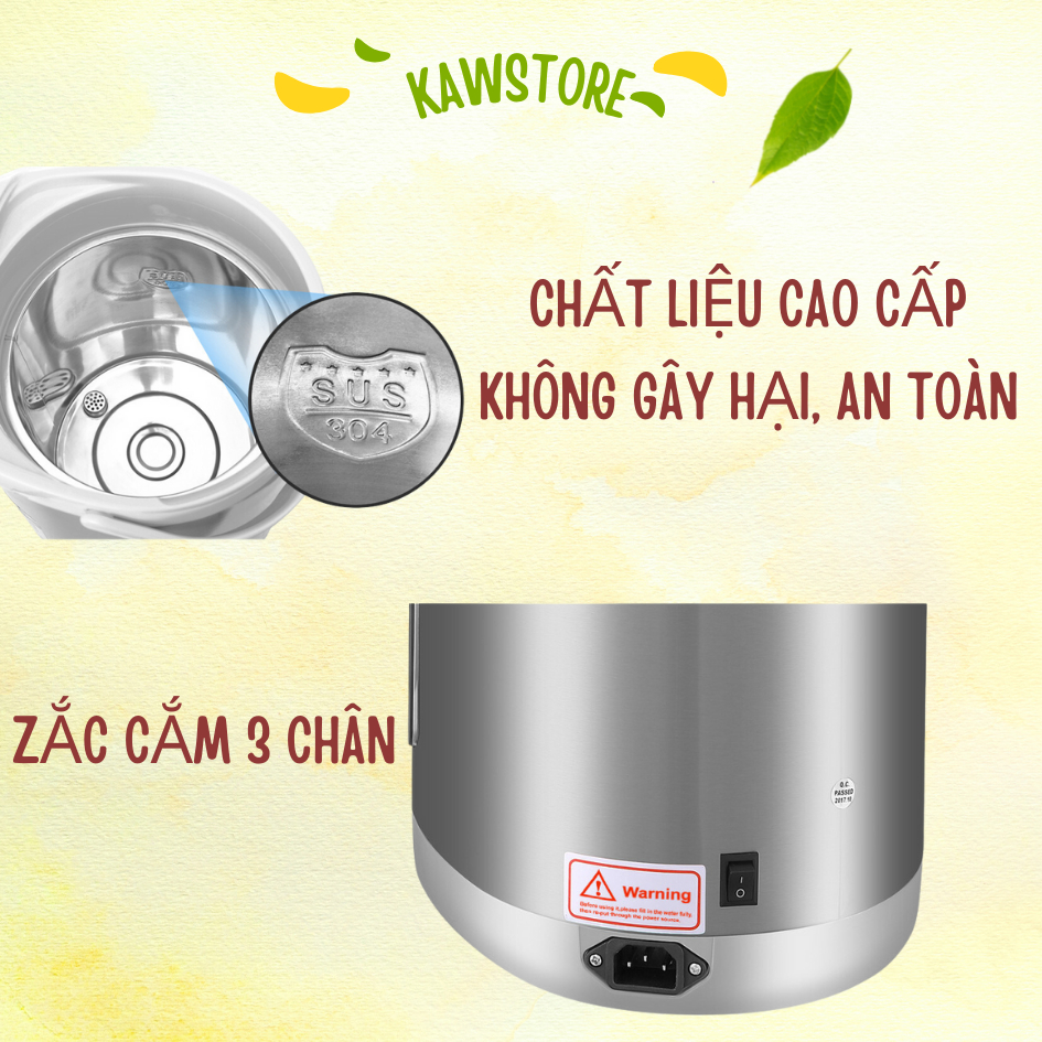 Bình Thủy Điện Đun Nước Nóng 5.8L Kaw công suất 750W - Bảo hành chính hãng