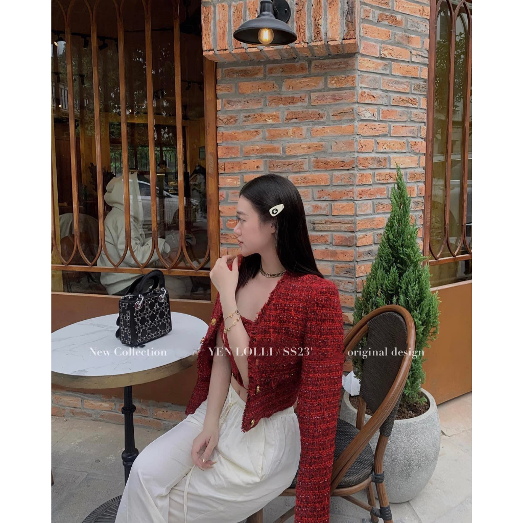 SET DẠ TWEED KÈM ÁO DẠ 2 DÂY HÀNG THIẾT KẾ