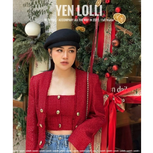 SET DẠ TWEED KÈM ÁO DẠ 2 DÂY HÀNG THIẾT KẾ