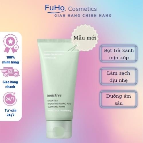 Sữa Rửa Mặt Innisfree Chiết Xuất Trà Xanh Làm Sạch Da 150ML