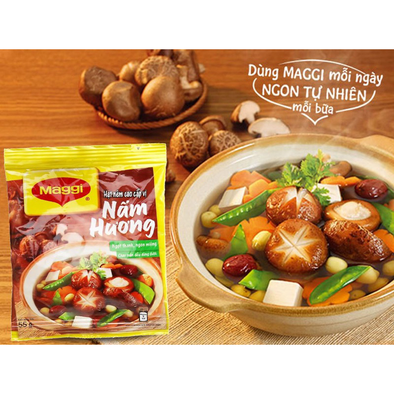 Bịch 800g hạt nêm chay nấm hương Maggi Nestle