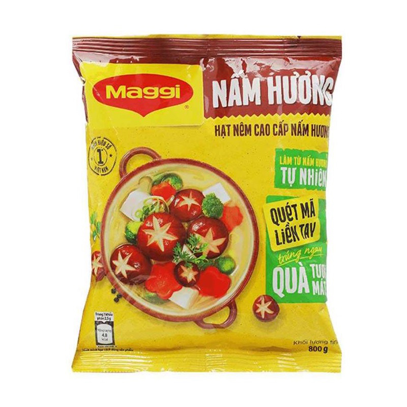 Hạt nêm chay nấm hương Maggi Nestle bịch 200g,450g và 800g