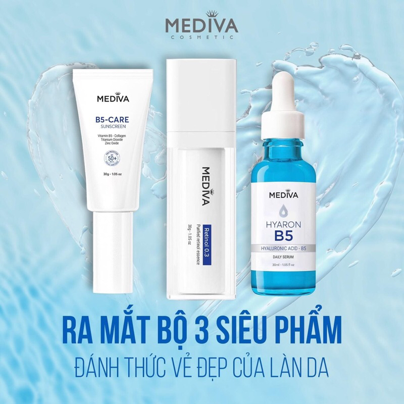 Bộ 3 kem dưỡng Mediva chống lão hoá da chính hãng