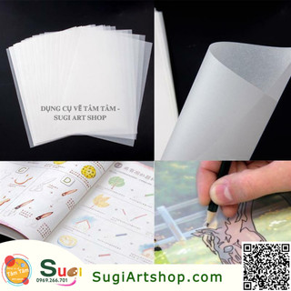 [ Sugi Art Shop ] Sổ giấy Scan A3 , Tracing paper Pad A3 - Sổ giấy nến A3