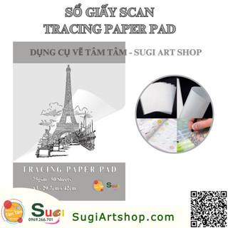 Sổ giấy scan a3 , tracing paper pad a3 - sổ giấy nến a3