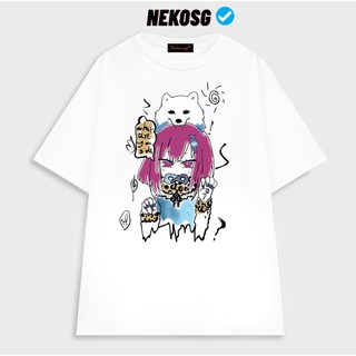 Áo thun tay lỡ form rộng unisex Neko.sg HTF5