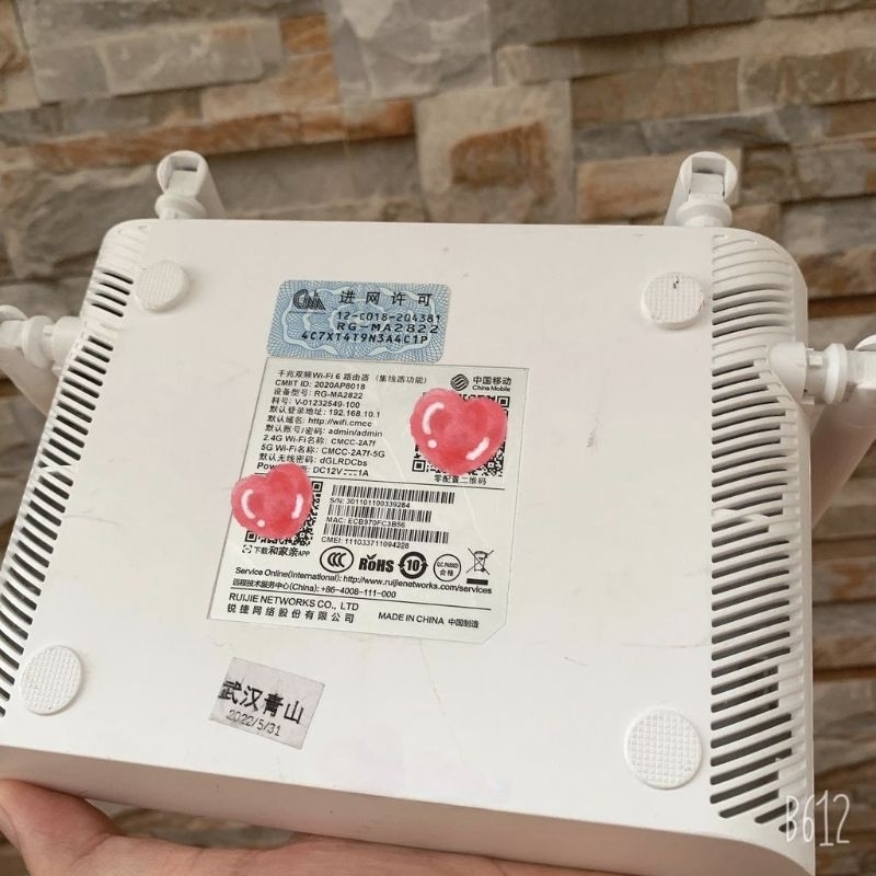 BỘ PHÁT Mesh WIFI 6 Ruijie RG MA2822 AX1800 like new