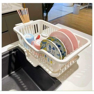 Rổ úp bát có khay hứng nước mẫu mới (giao màu ngẫu nhiên) (gd quý nhi)