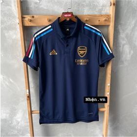 ÁO THUN POLO THỜI TRANG THỂ THAO CLB ARSENAL 2022/23 XANH ĐEN SỌC 3 MÀU