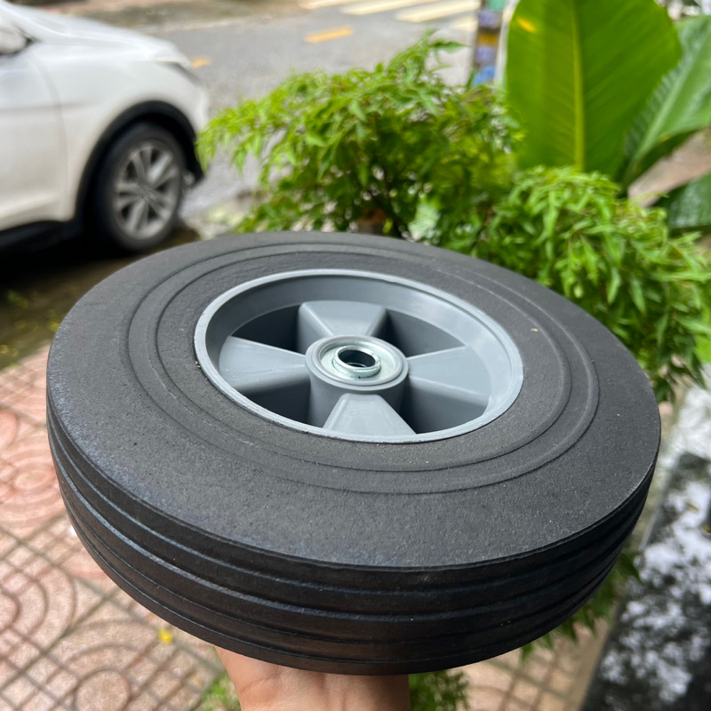 Bánh Xe Đặc 25cm Mâm Nhựa Hàng Bãi Xuất Mỹ Chưa Qua Sử Dụng
