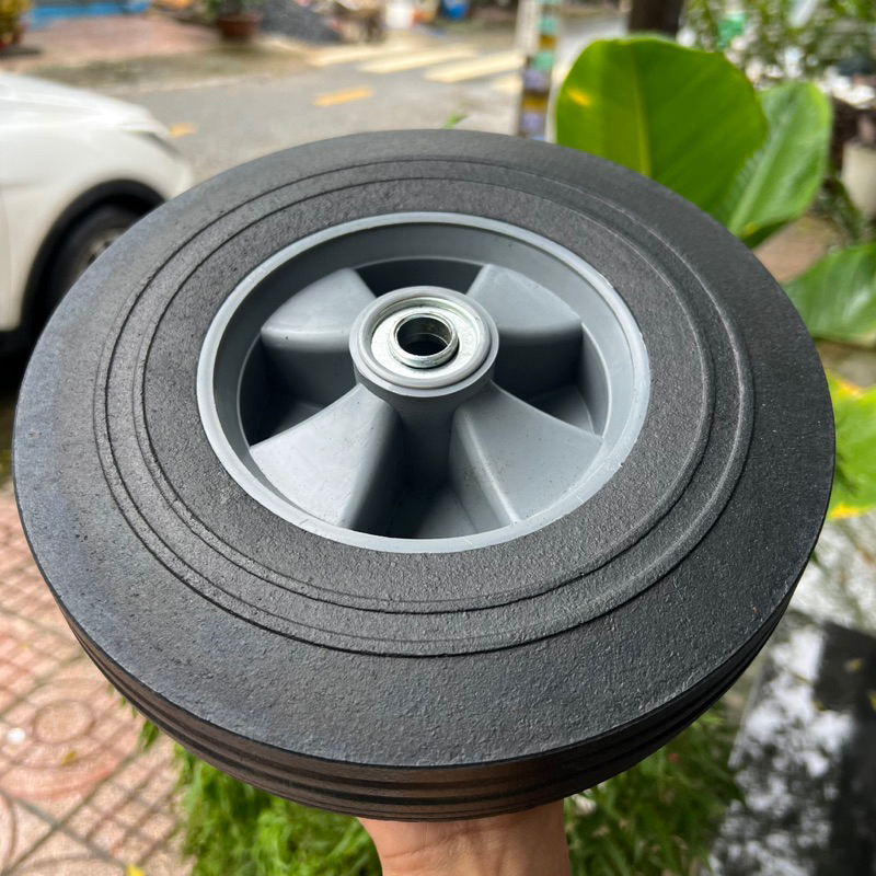 Bánh Xe Đặc 25cm Mâm Nhựa Hàng Bãi Xuất Mỹ Chưa Qua Sử Dụng