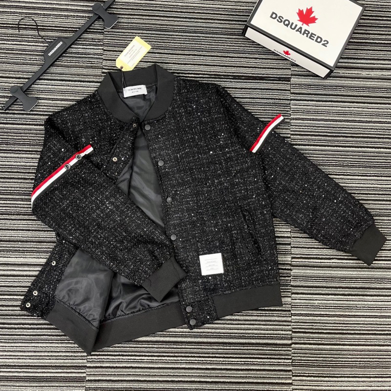 Áo Khoác Teddy_Sơn Tùng Dạ Kim Tuyến Áo Bomber Thom Dạ Phối Da Kim Tuyến Nam Nữ Cực Chất Hottrend 2023