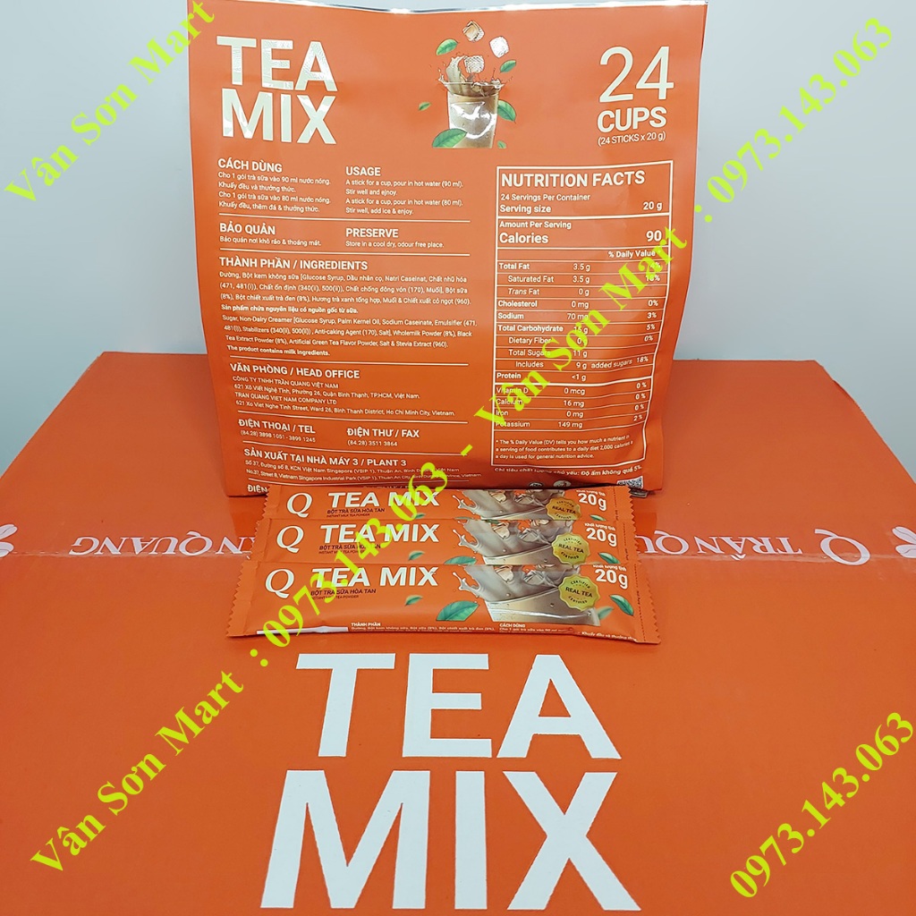 Trà sữa Tea mix Trần Quang bịch 480g