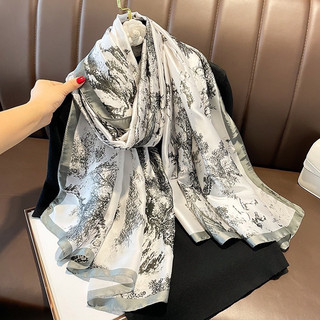 Khăn lụa quàng cổ,khăn lụa đi du lịch,đi biển-kích thước 190x80cm
